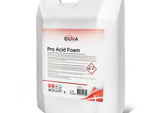 Средство для удаления накипи и других минеральных отложений Iduna Pro Acid Foam 5 л (концентрат)